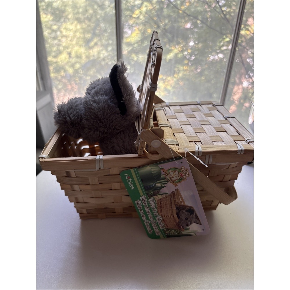 Rubies Toto In Basket Costume Accessory Wizard Of Oz Plush Dog Theater Prop NWT